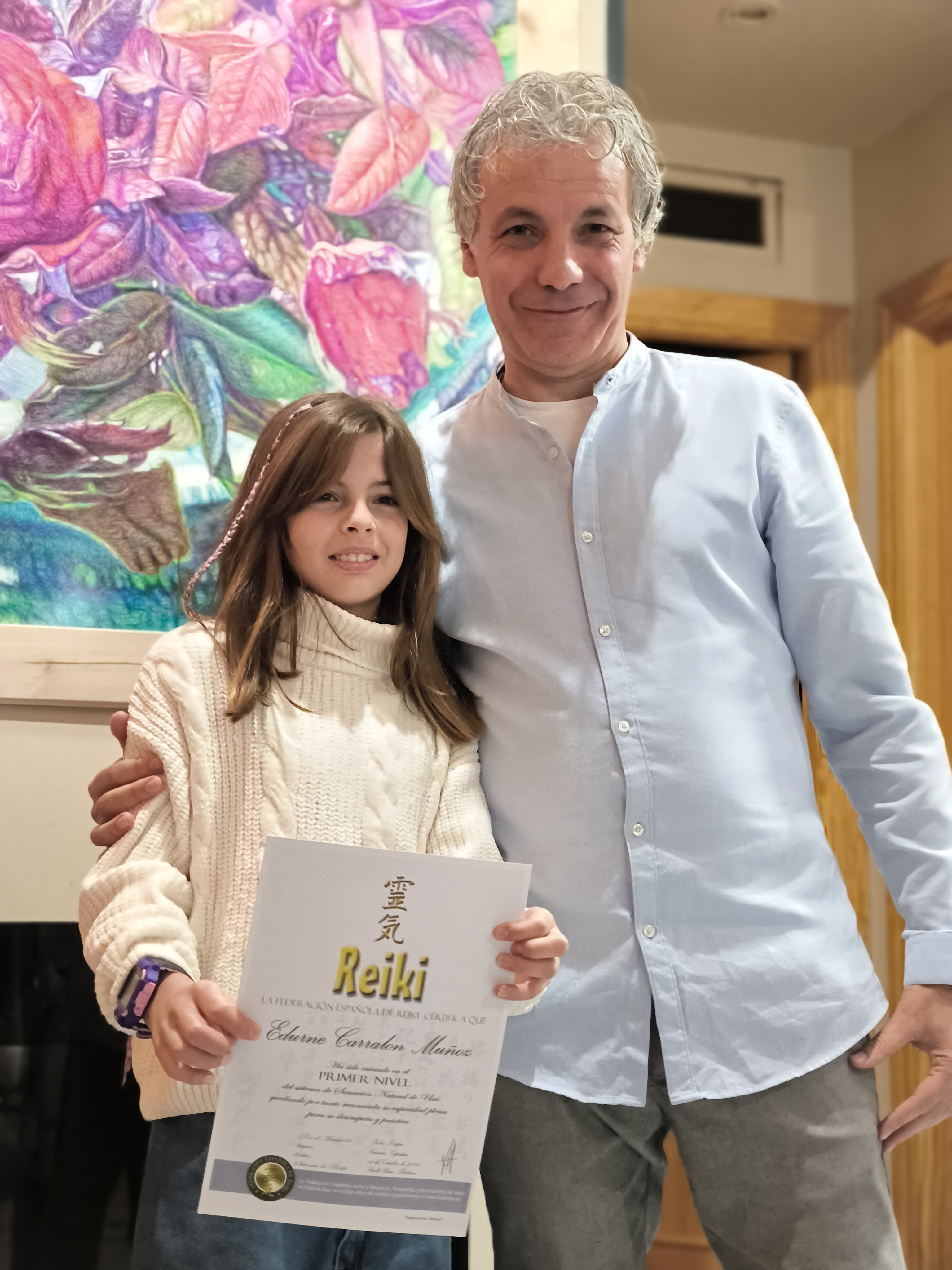 Actividad de Reiki 2 - Maestro Pedro Loupa guiando una meditación.